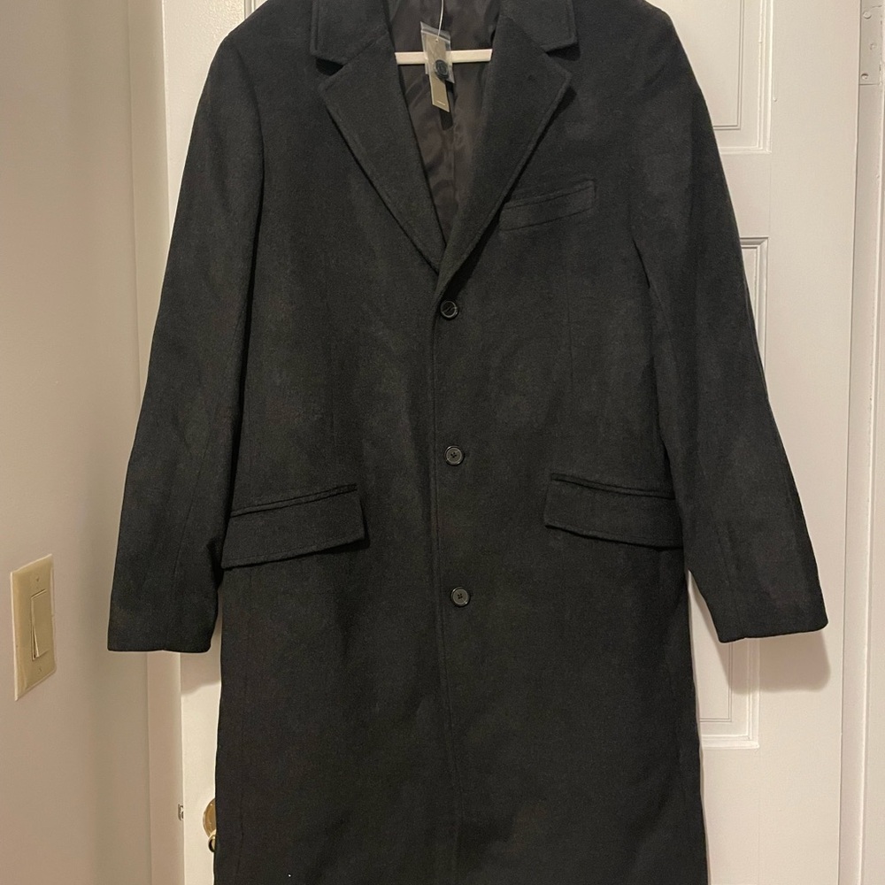 Men's Black Overcoat
